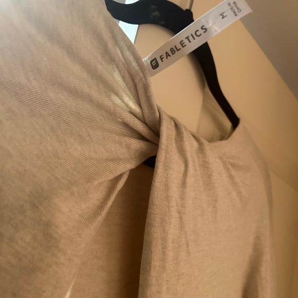 Fabletics Open Back Sweater Fabletics Cream Medium - Picture 3 of 3